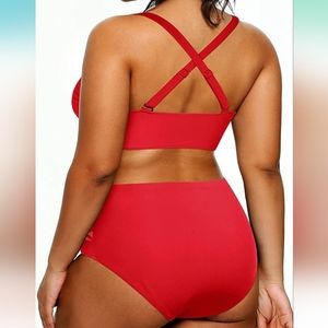 Yonique Womens Plus Size Bikini High Waisted Swimsuits Two Piece Bathing Suits